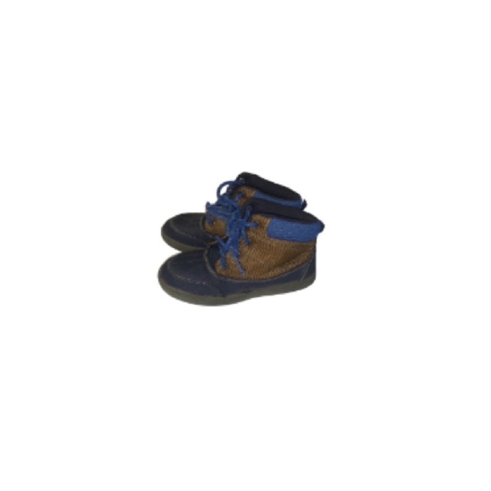 Osh Kosh Blue and Brown Booties - Toddler’s Size 12